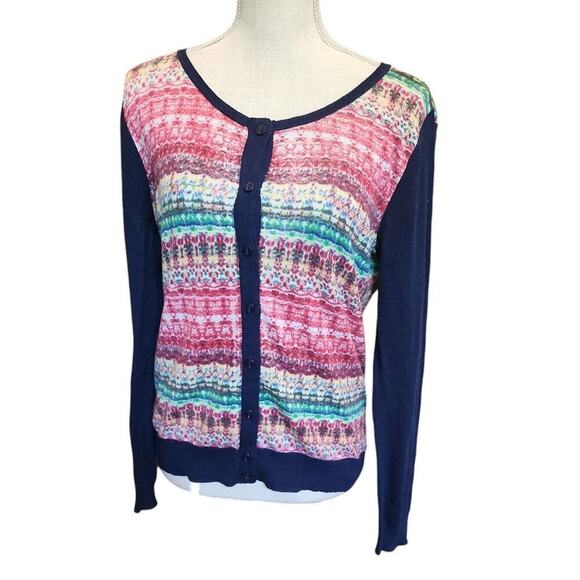 535 SPARROW MULTI COLOR SWEATER MED WN - Picture 1 of 1